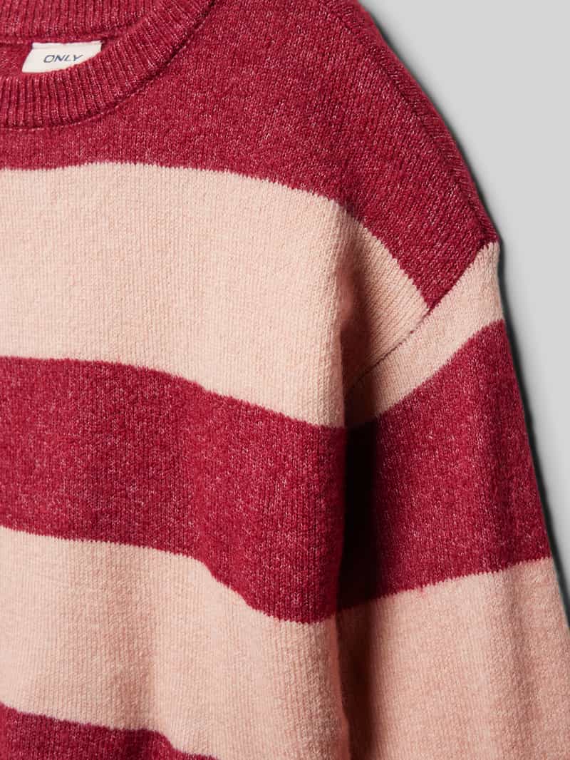 Only Regular fit gebreide pullover met gemêleerde streepmotief model 'TALIO'
