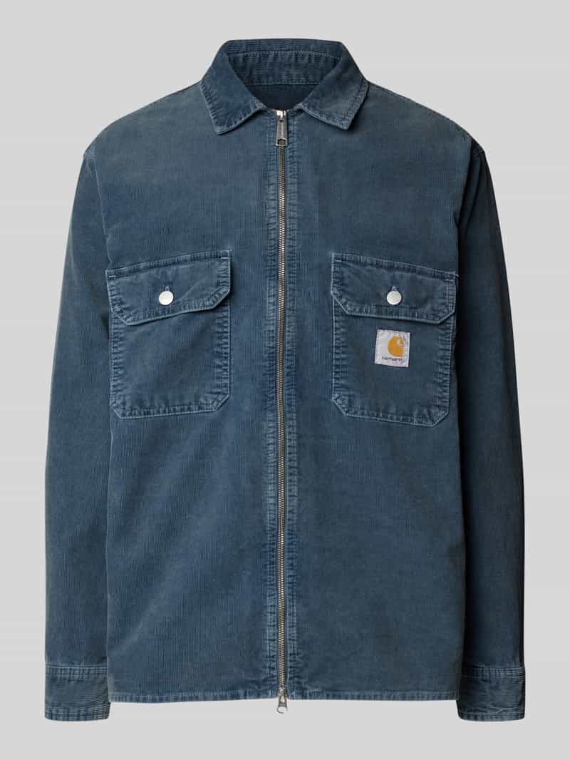 Carhartt Work In Progress Corduroy jack met tweewegsritssluiting model 'REYNOLD'