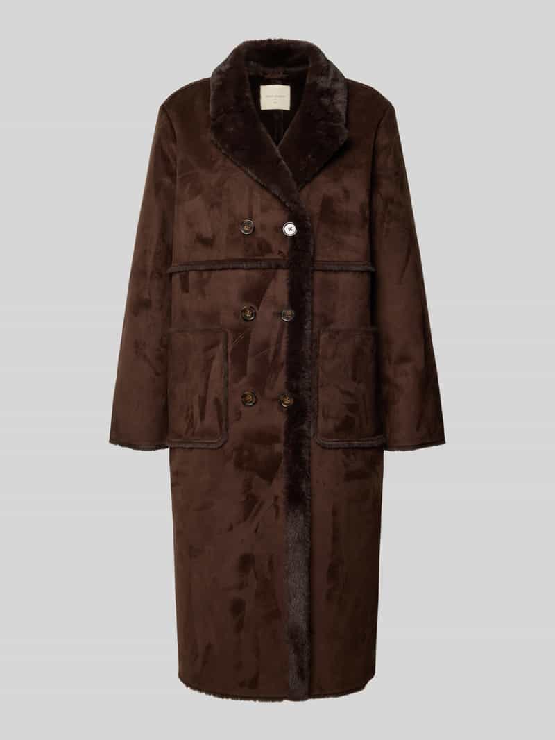 FREE QUENT Lange jas in leerlook model 'LAMSE'