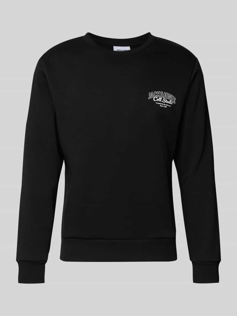 jack & jones Sweatshirt met labelprint model 'MAKOTO'