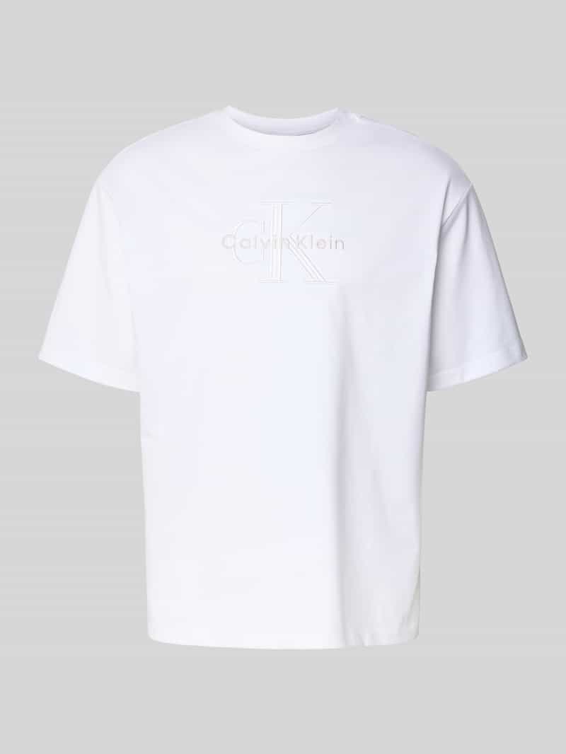 Calvin Klein Jeans T-shirt met labelstitching