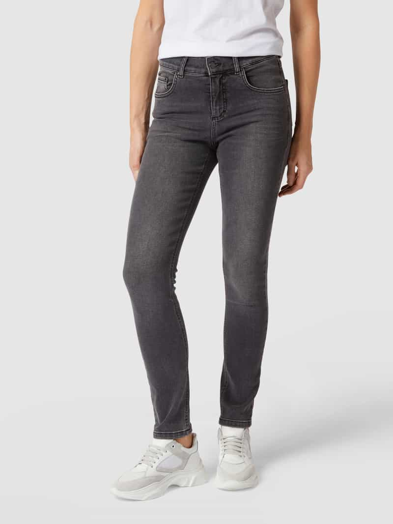 Skinny fit jeans met labelpatch Angels