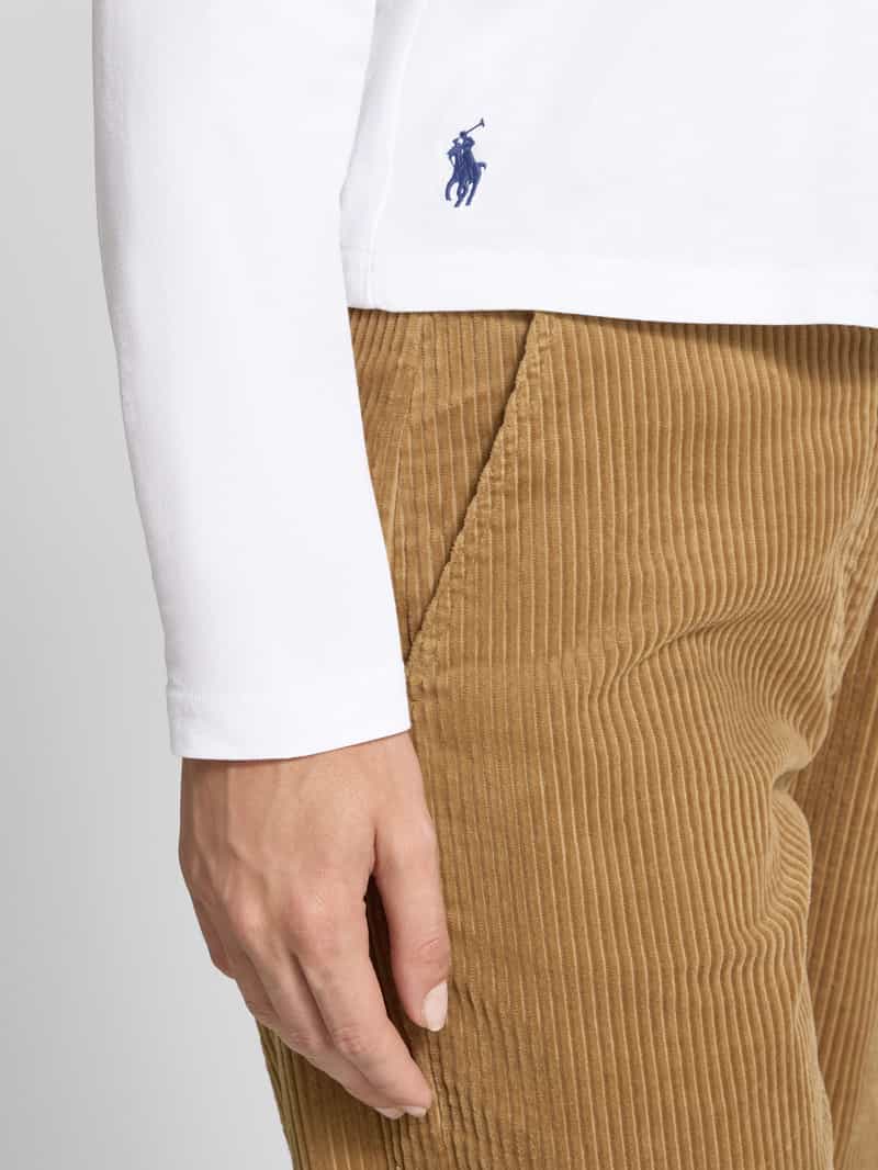 Polo Ralph Lauren Regular fit shirt met lange mouwen van een mix van katoen en modal