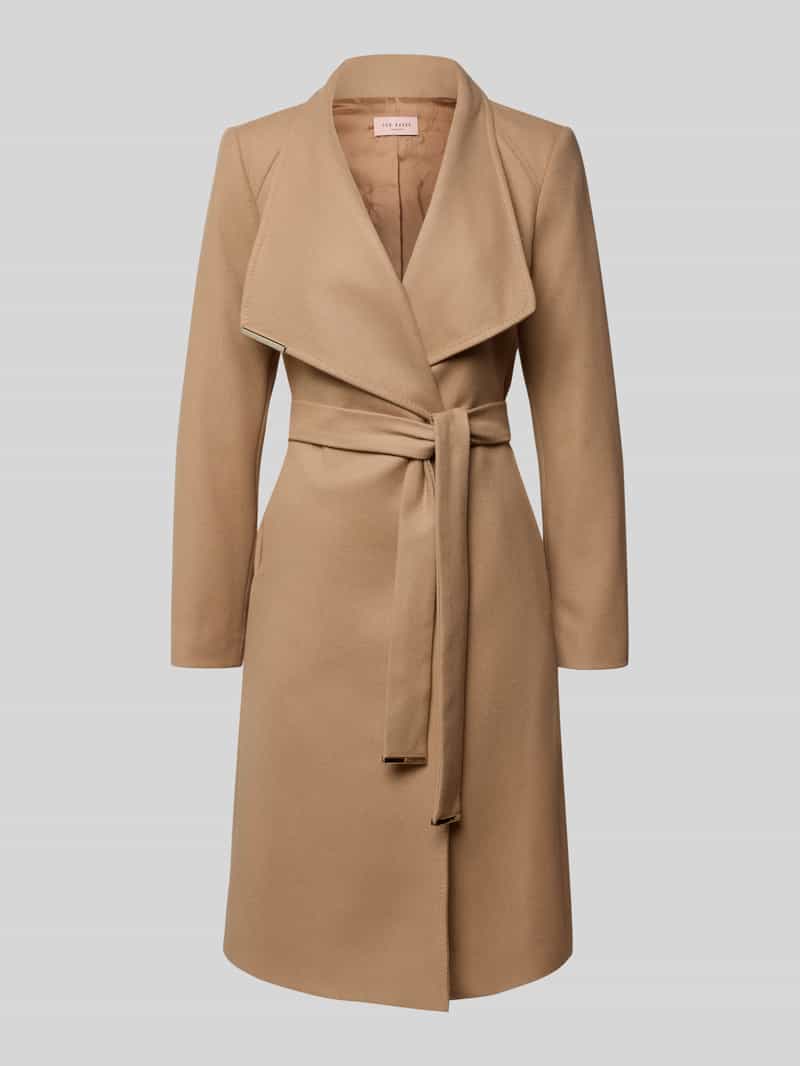 Ted Baker Lange jas van wolmix met kasjmier