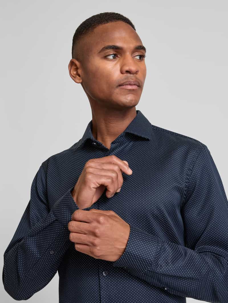 Jake*s Regular fit zakelijk overhemd met kentkraag