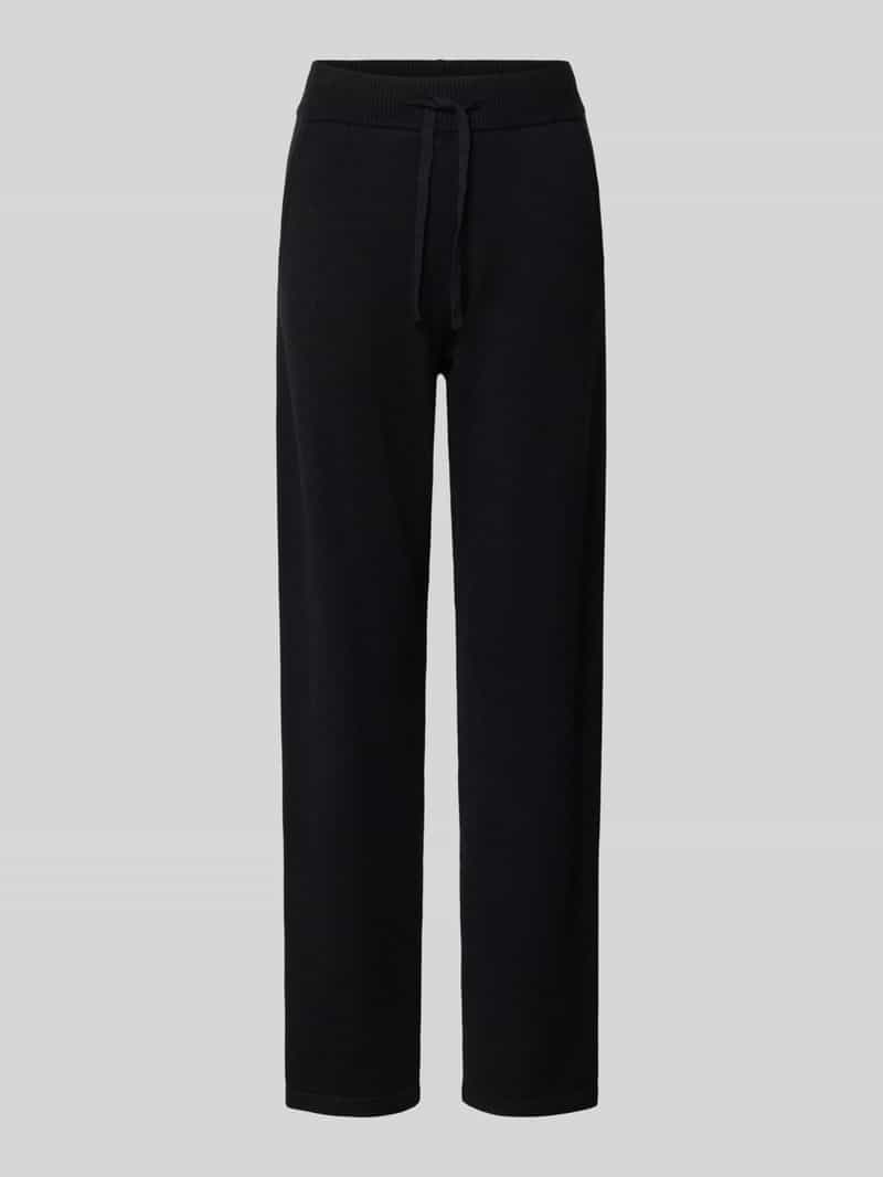 Christian Berg Woman Gebreide broek van viscosemix met elastische band