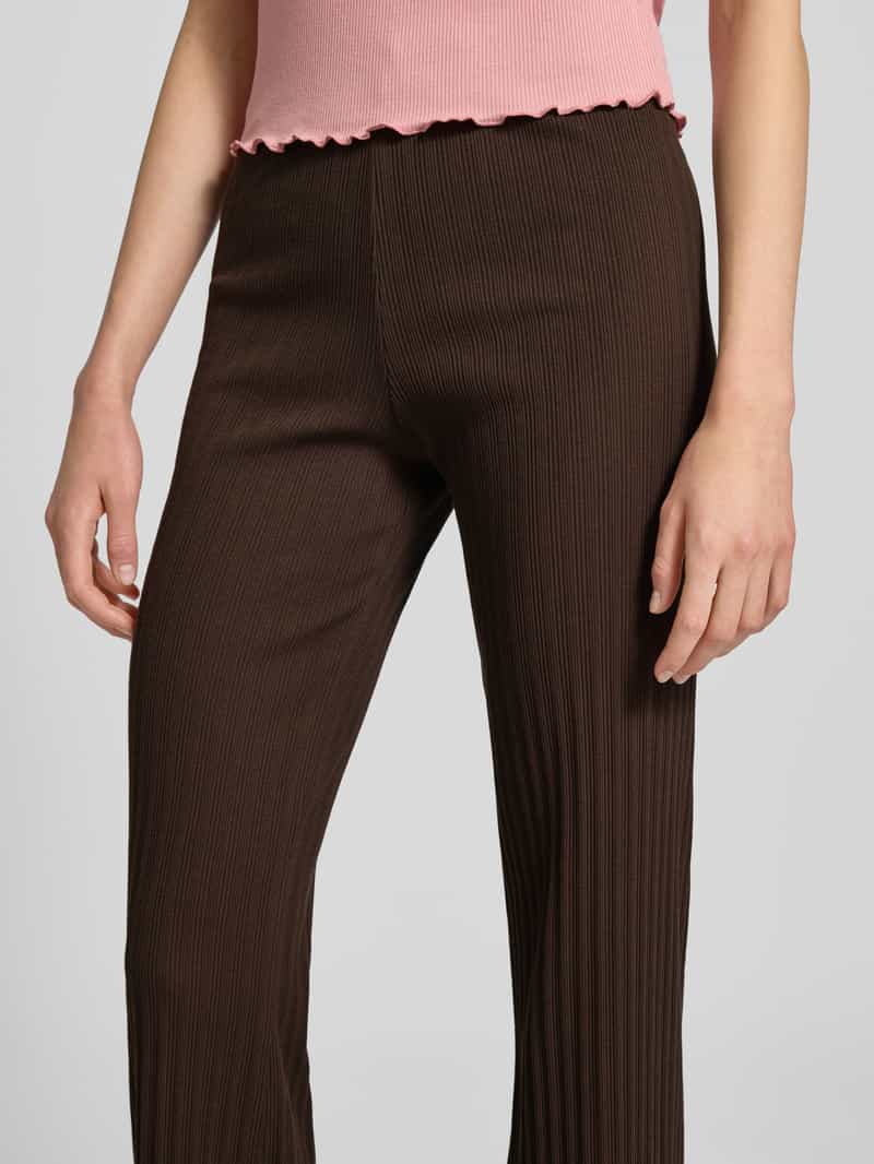 OH APRIL Flared stoffen broek met elastische band model 'Lyle'