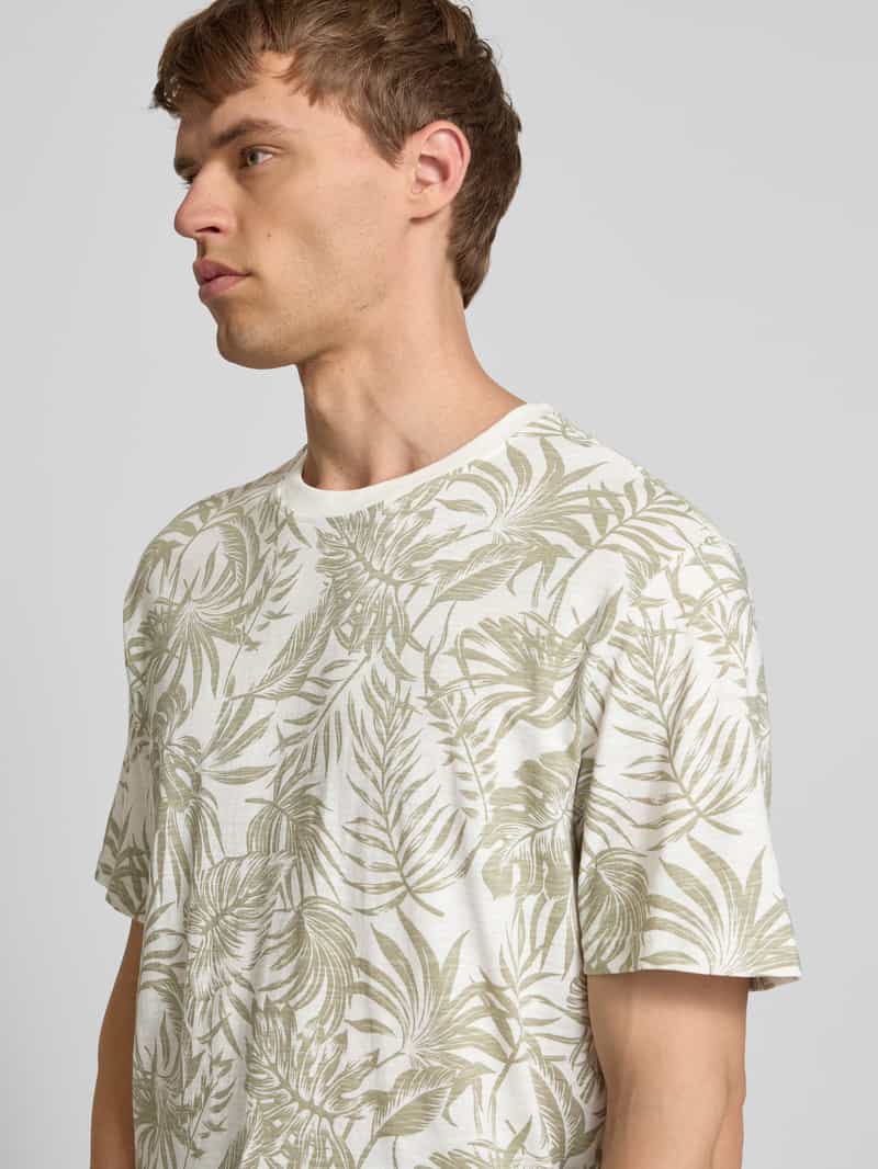 Only & Sons T-shirt met geribde ronde hals model 'PERRY'