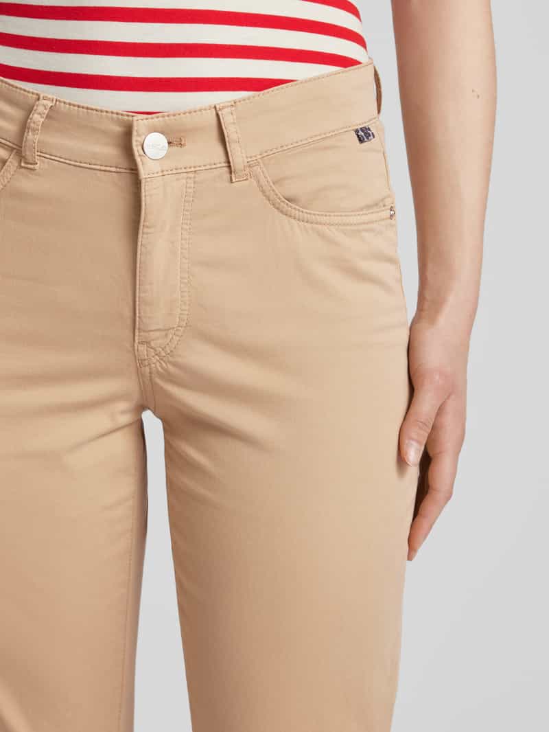Marc Cain Slim fit broek in effen design model 'SILEA'