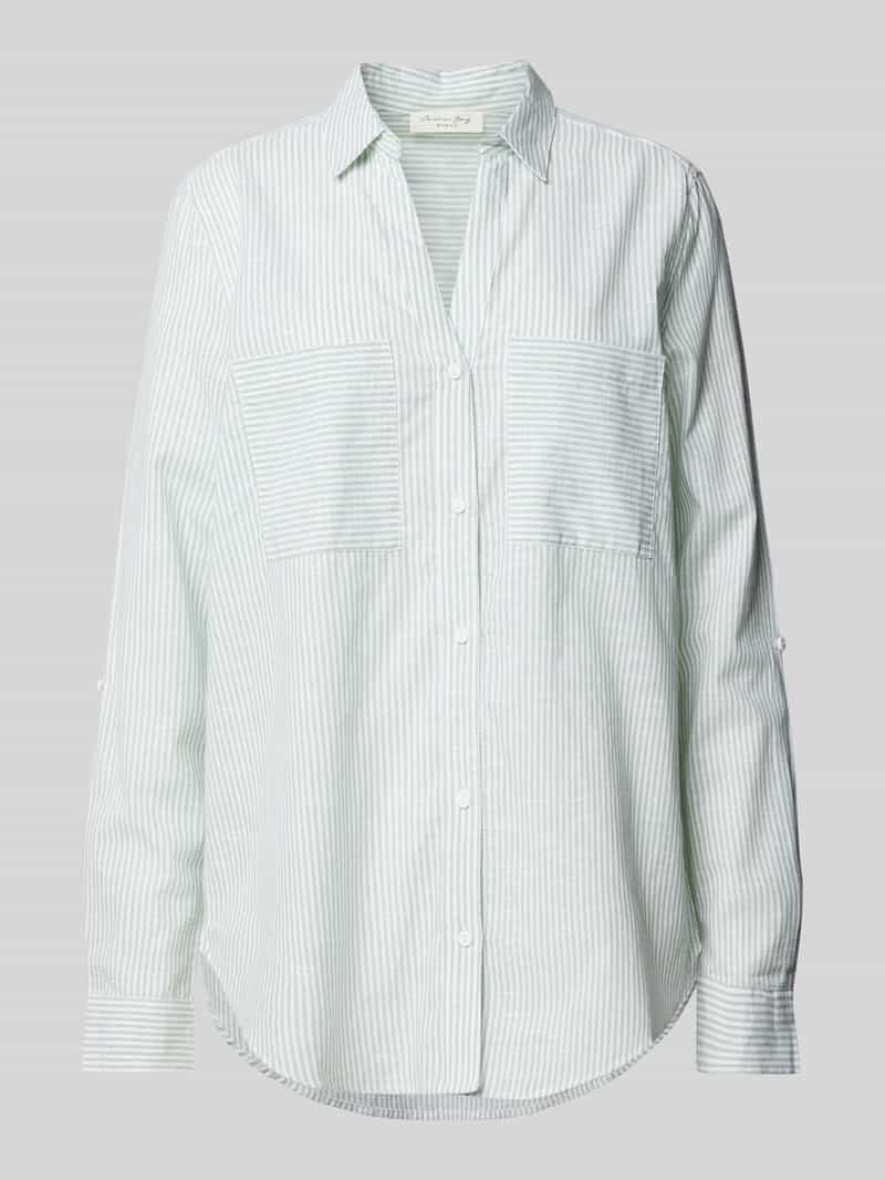 Christian Berg Woman Relaxed fit overhemdblouse met borstzakken