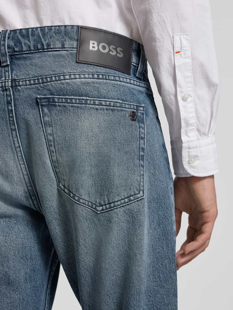 Boss Orange Slim fit jeans met labeldetail model 'Troy'