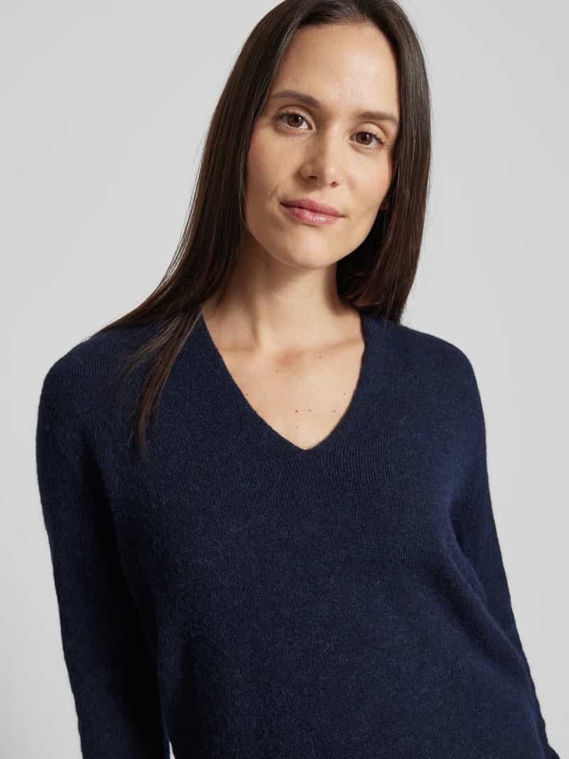 Marc Cain Gebreide pullover met afgeronde V-hals