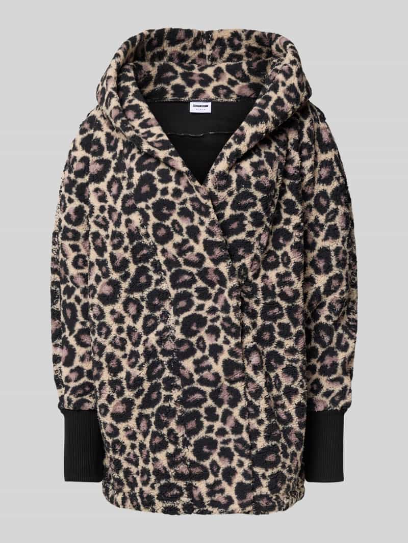 Noisy May Regular fit lange jas van imitatiebont model 'Cuddle'