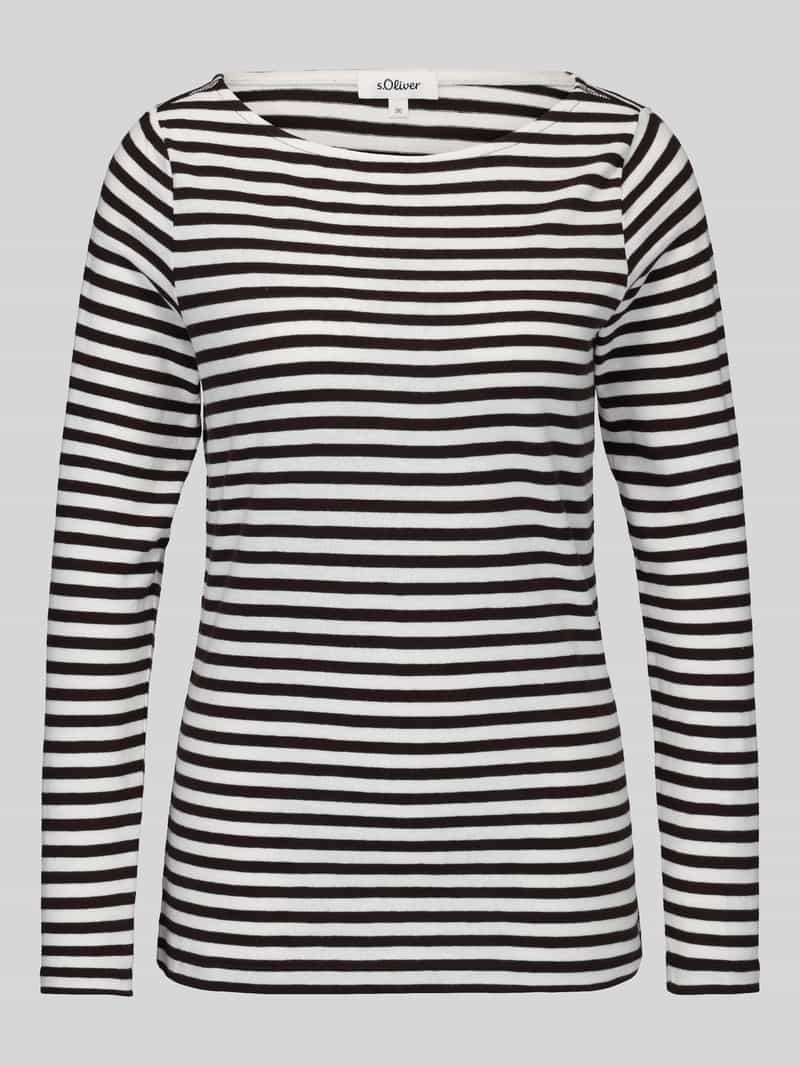 slim fit shirt met lange mouwen van puur katoen