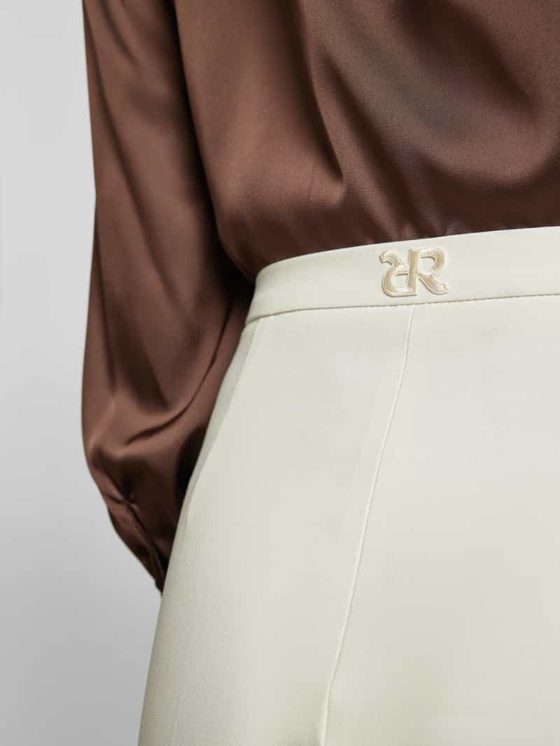 RAFFAELLO ROSSI Flared stoffen broek met siernaden en viscoe model 'DORO'
