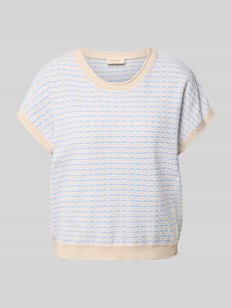 FREE QUENT Gebreid shirt met ronde hals model 'DODO'