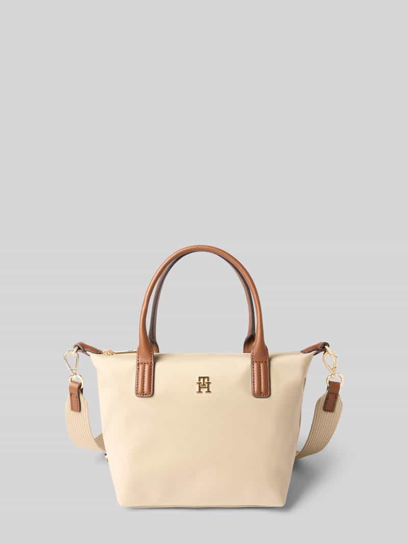 Tommy Hilfiger Schoudertas met echt leer, model 'POPETTE'