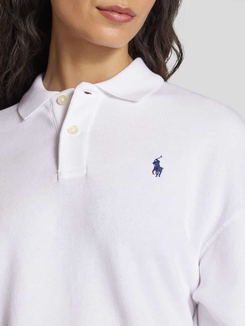 Polo Ralph Lauren Sweatshirt met polokraag en labelstitching