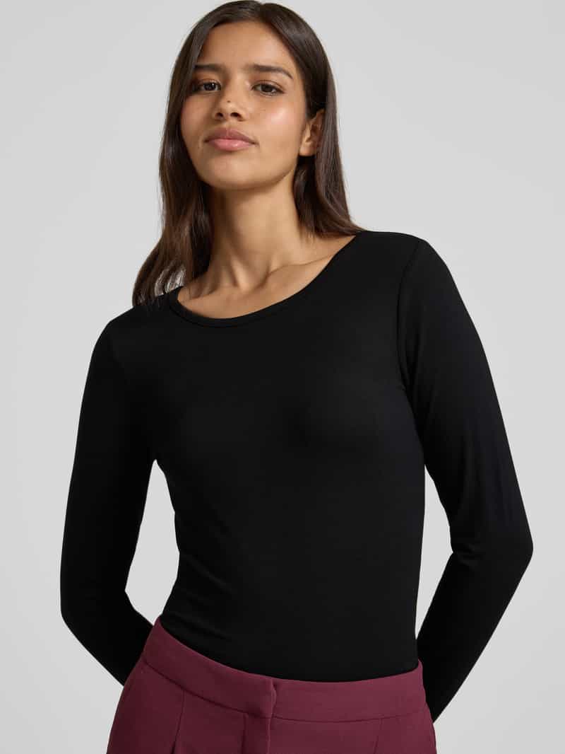 FREE QUENT Shirt met lange mouwen en ronde hals model 'Liana'