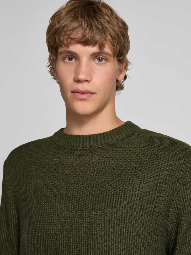 jack & jones Gebreide pullover met ronde hals model 'ROY'