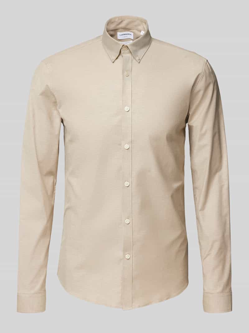 lindbergh Slim fit vrijetijdsoverhemd met knoopsluiting model 'Oxford'