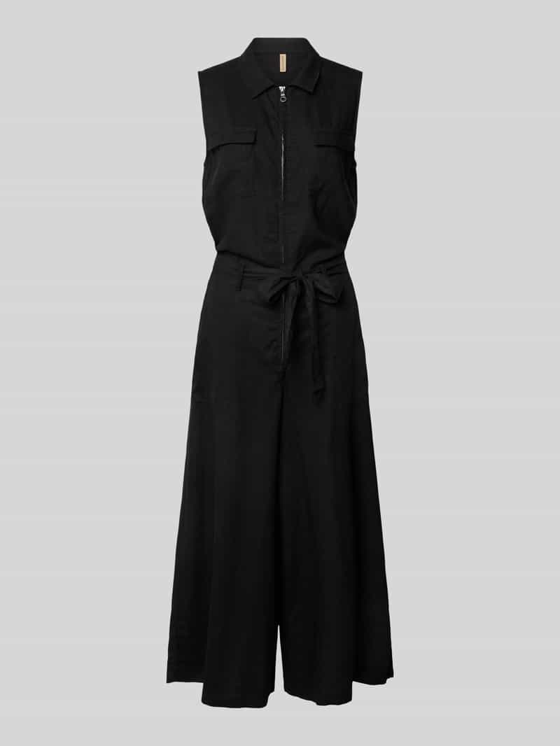 Soyaconcept Jumpsuit van linnenmix met schipperskraag model 'INA'