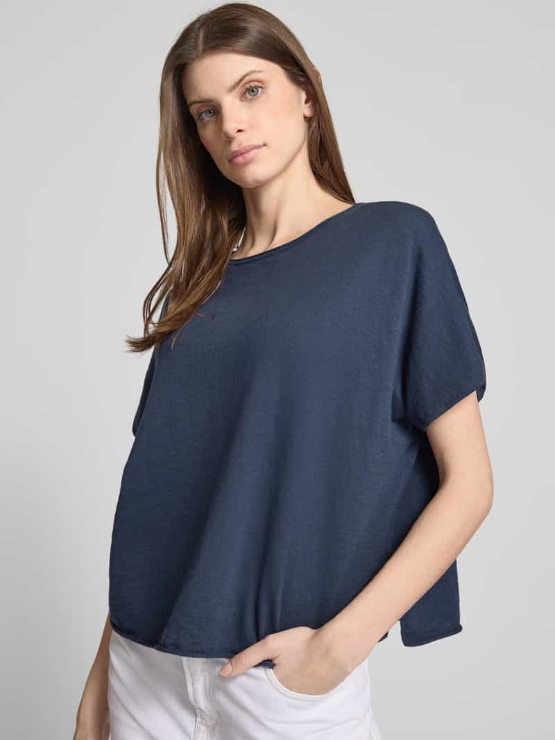 Marc O'Polo Oversized gebreid shirt van een mix van katoen en linnen