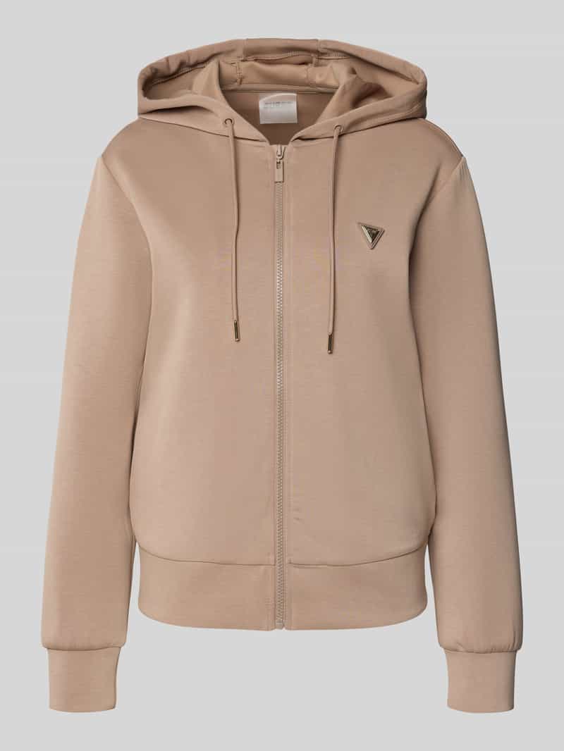 Guess Activewear Sweatjack met labelapplicatie