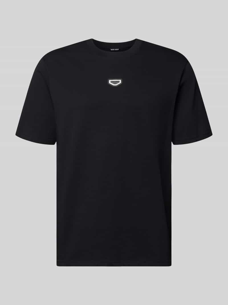 T-shirt met labeldetail