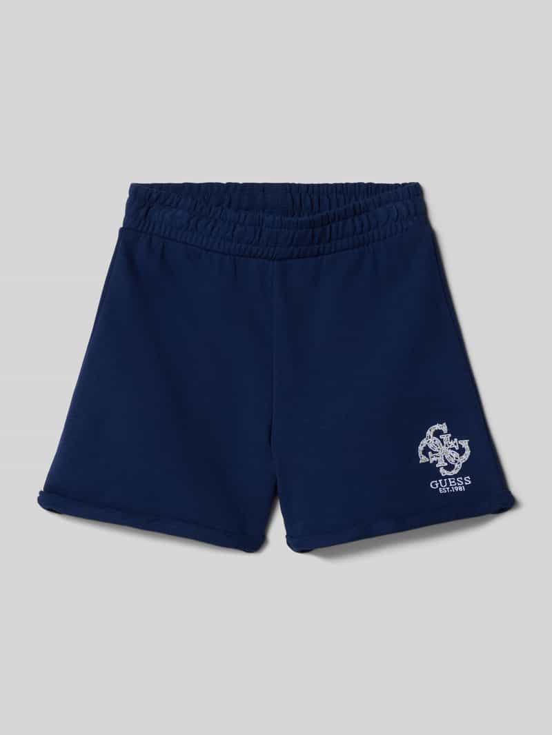 Guess Regular fit sweatshorts met labelstitching model 'ACTIVE'