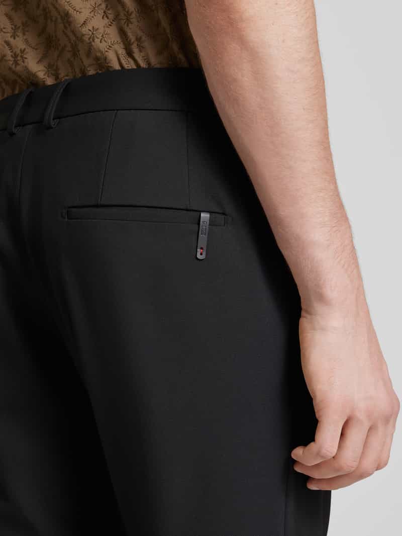 CINQUE Tapered fit stoffen broek met ceintuurlussen model 'CIBODO'