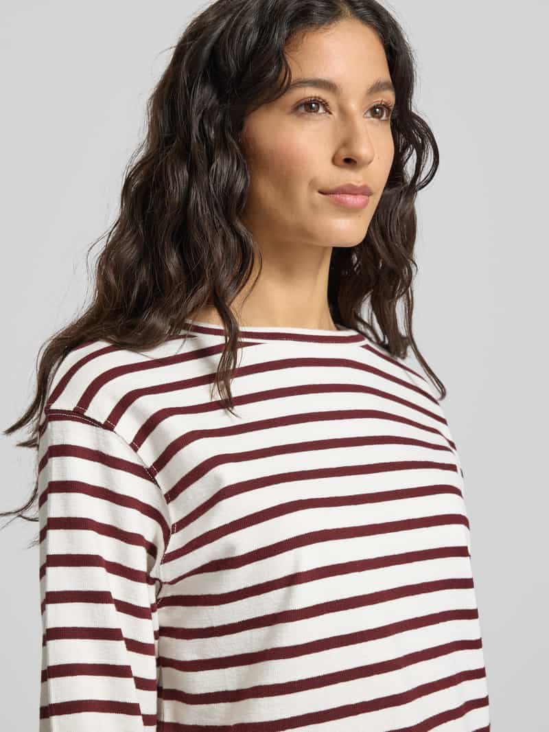 mustang Shirt met lange mouwen en labeldetail model 'Sutton'