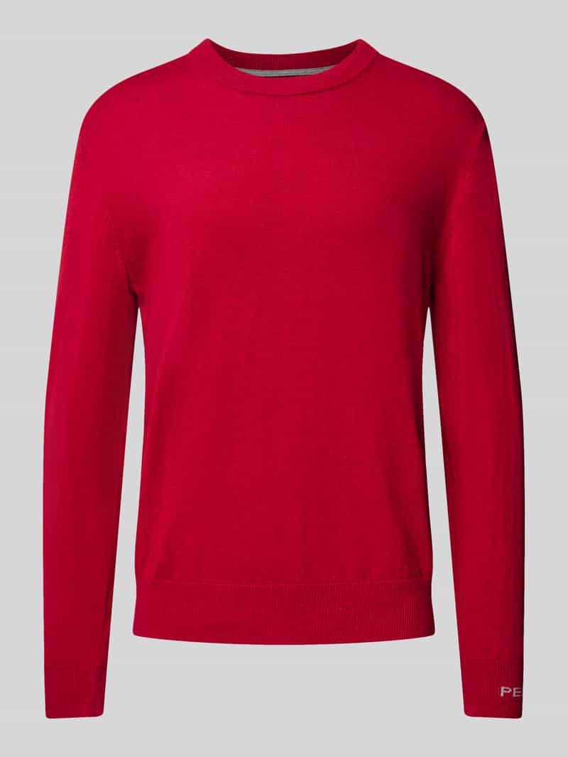 Gebreide pullover met ronde hals, model 'Andre'