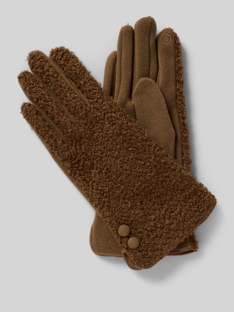 Regular fit handschoenen met imitatiebont