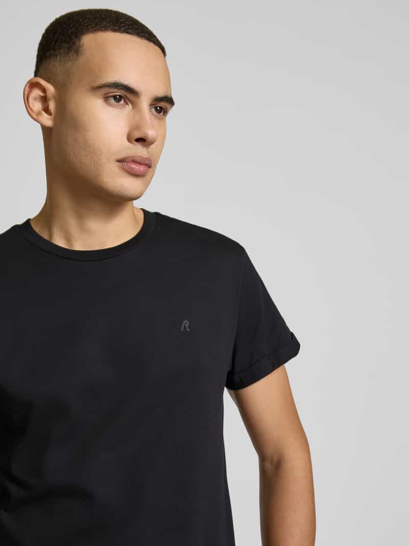 Replay T-shirt met labelstitching