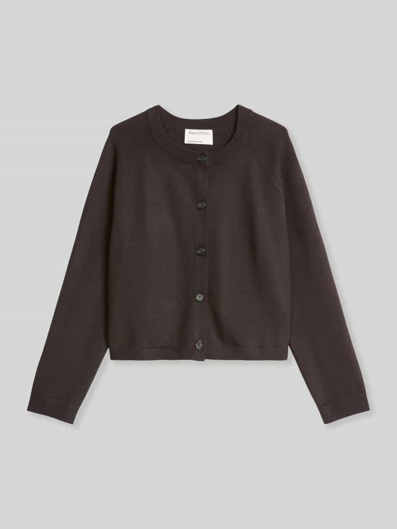 Marc O'Polo Regular fit gebreid jack met raglanmouwen