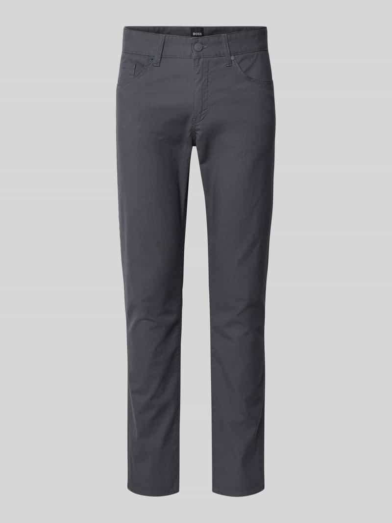Boss Slim fit stoffen broek van katoenmix model 'DELAWARE'