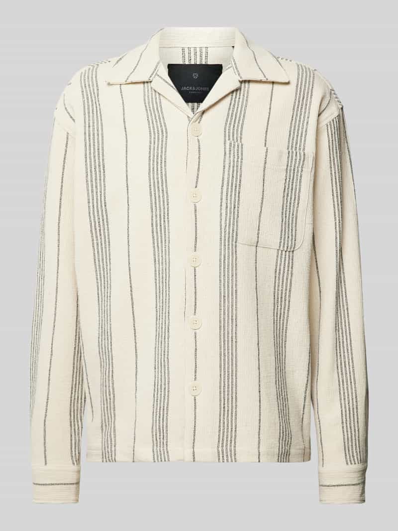 Jack & Jones Premium Regular fit vrijetijdsoverhemd met streepmotief, model 'BLAMANFRED'