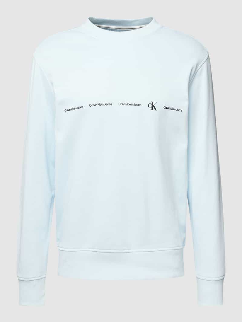 Calvin Klein Jeans Sweatshirt met logoprint model 'REPEAT'