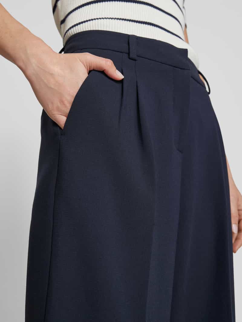 milano italy Loose fit stoffen broek met elastische band