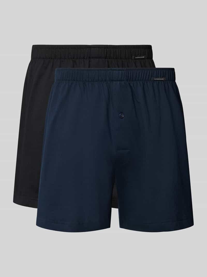 Schiesser Boxershort met elastische band in een set van 2 stuks