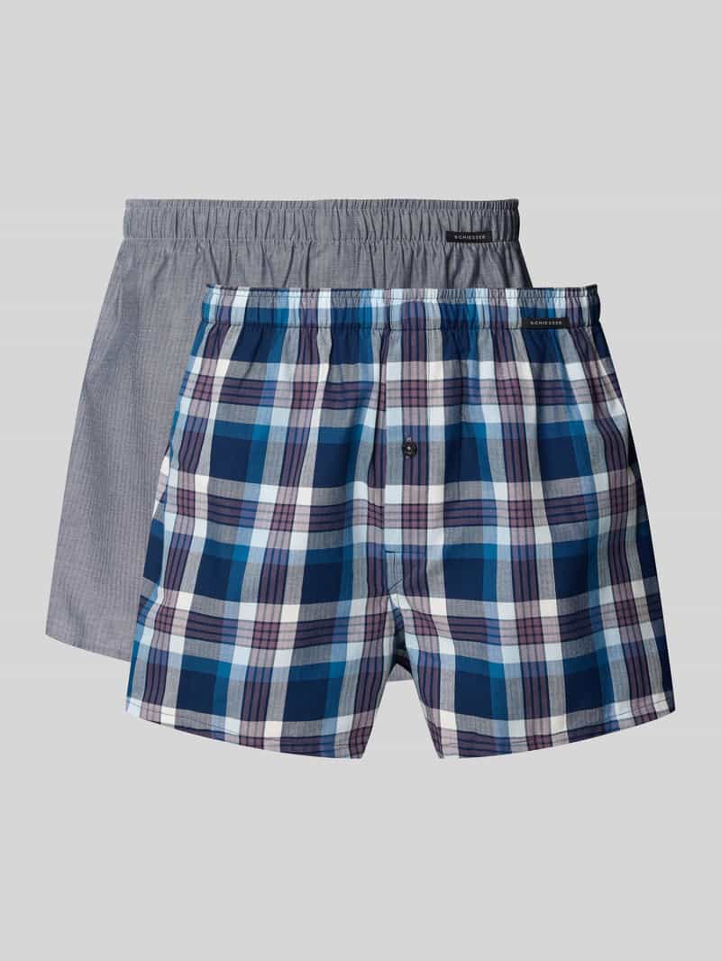 Schiesser Boxershort met elastische band in een set van 2 stuks