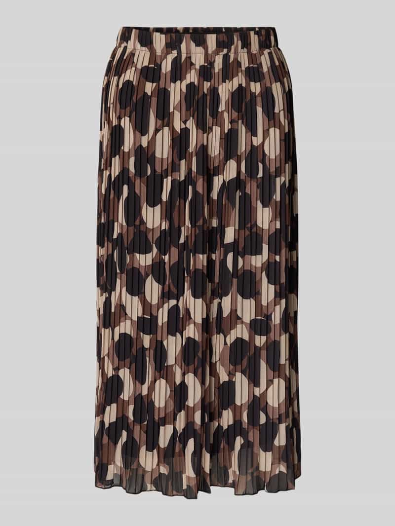 ZABAIONE Midirok met plissévouwen