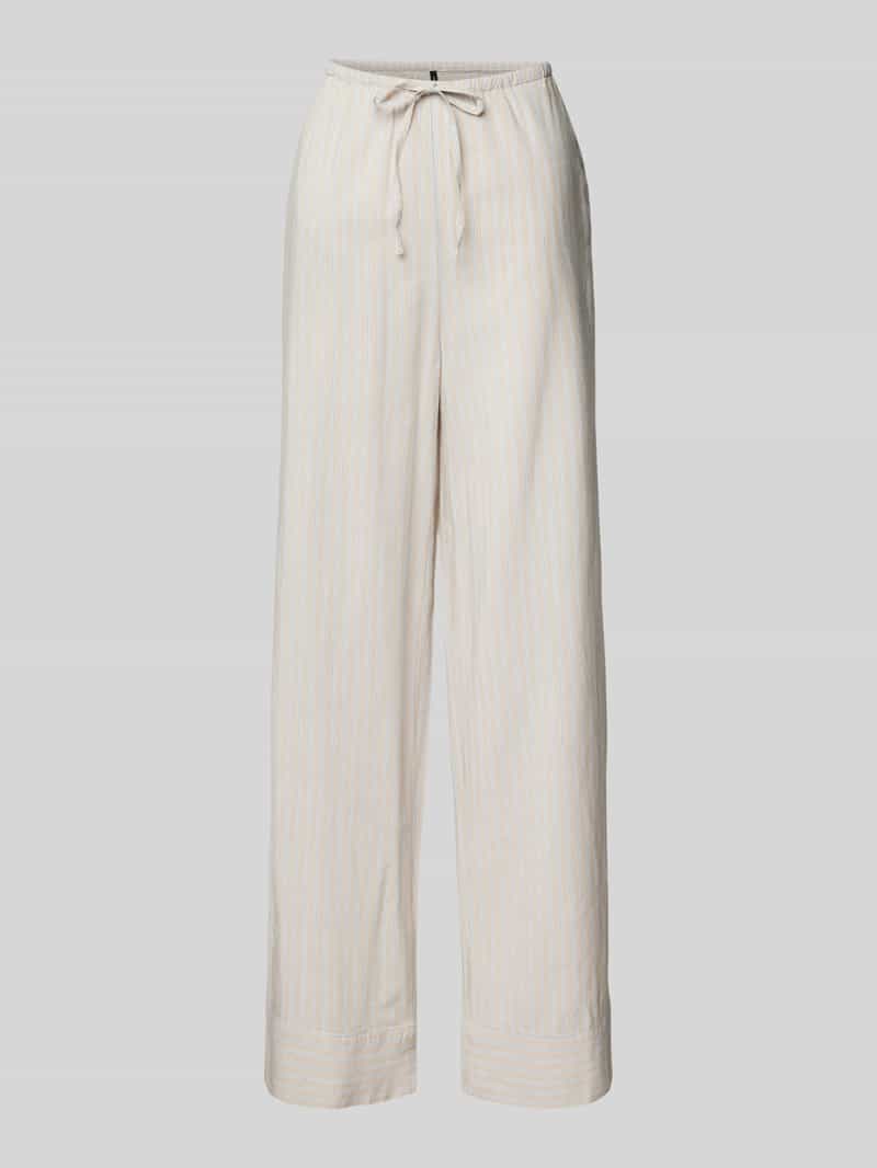 Vero Moda High waist broek met streepmotief model 'GILI'