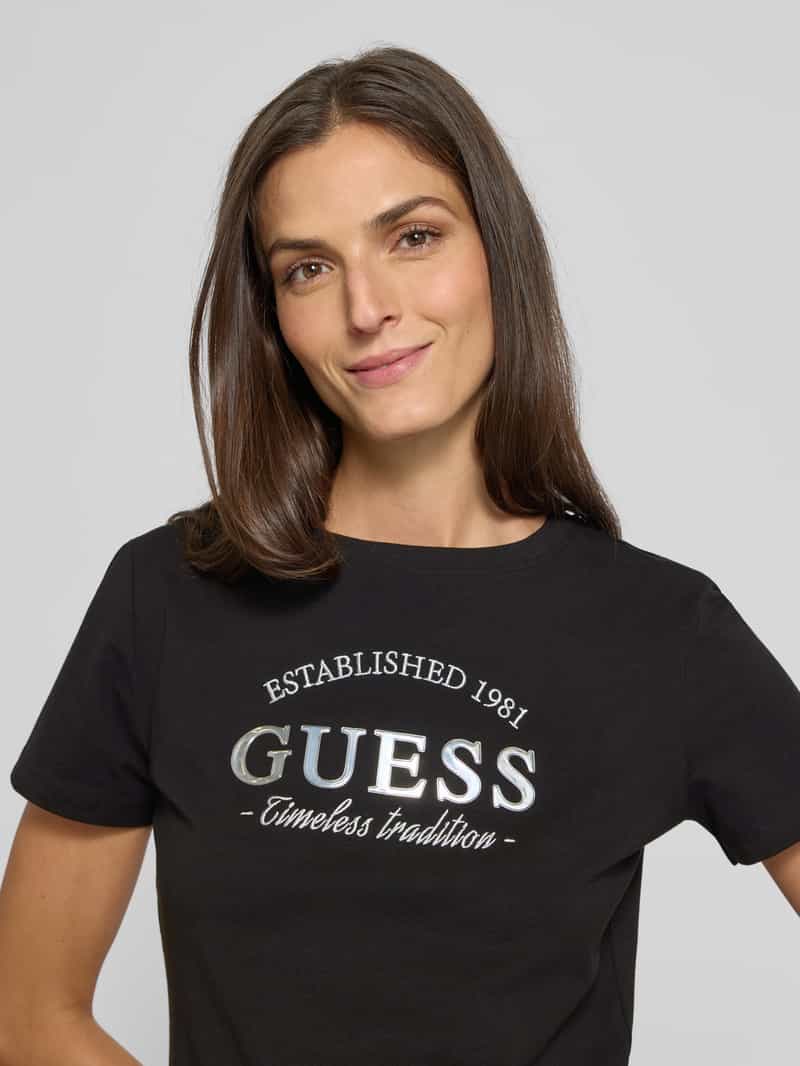 Guess Activewear T-shirt met labeldetail model 'NINA'