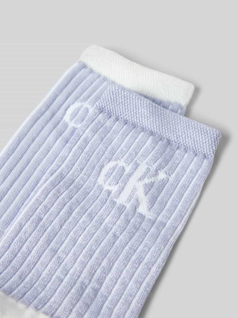 Calvin Klein Jeans Sokken met elastische ribboordjes in een set van 2 paar