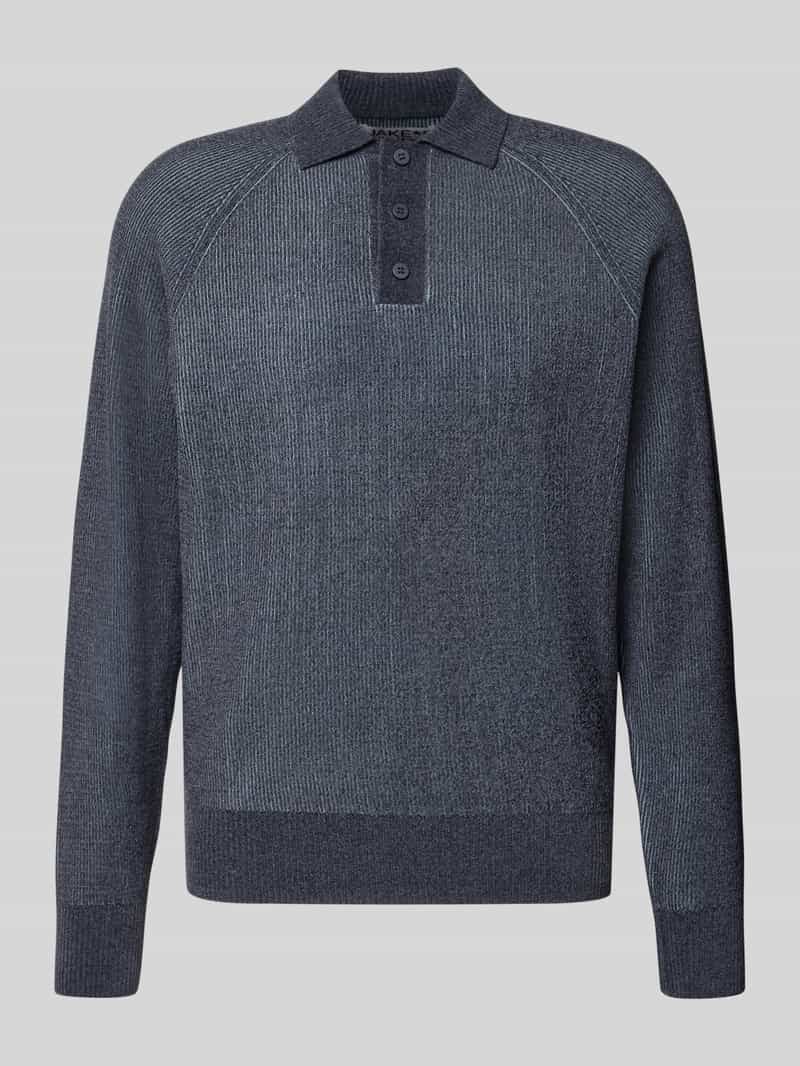 Regular fit pullover met polokraag