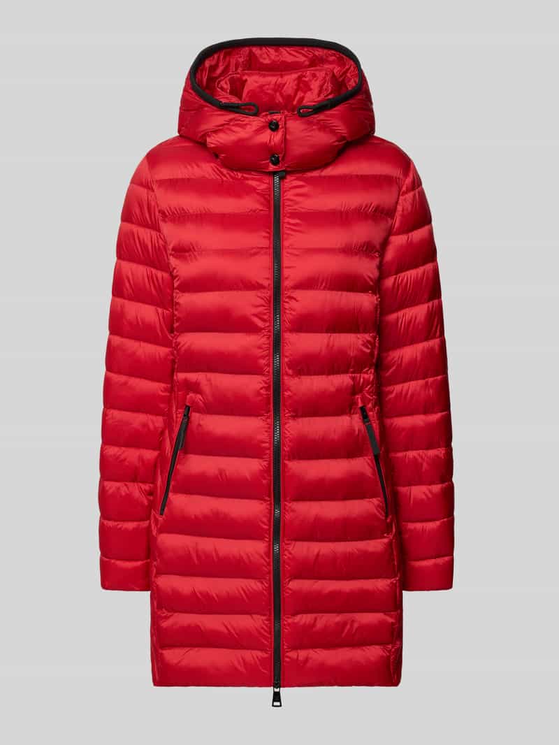 FUCHS SCHMITT Regular fit gewatteerde lange jas met capuchon