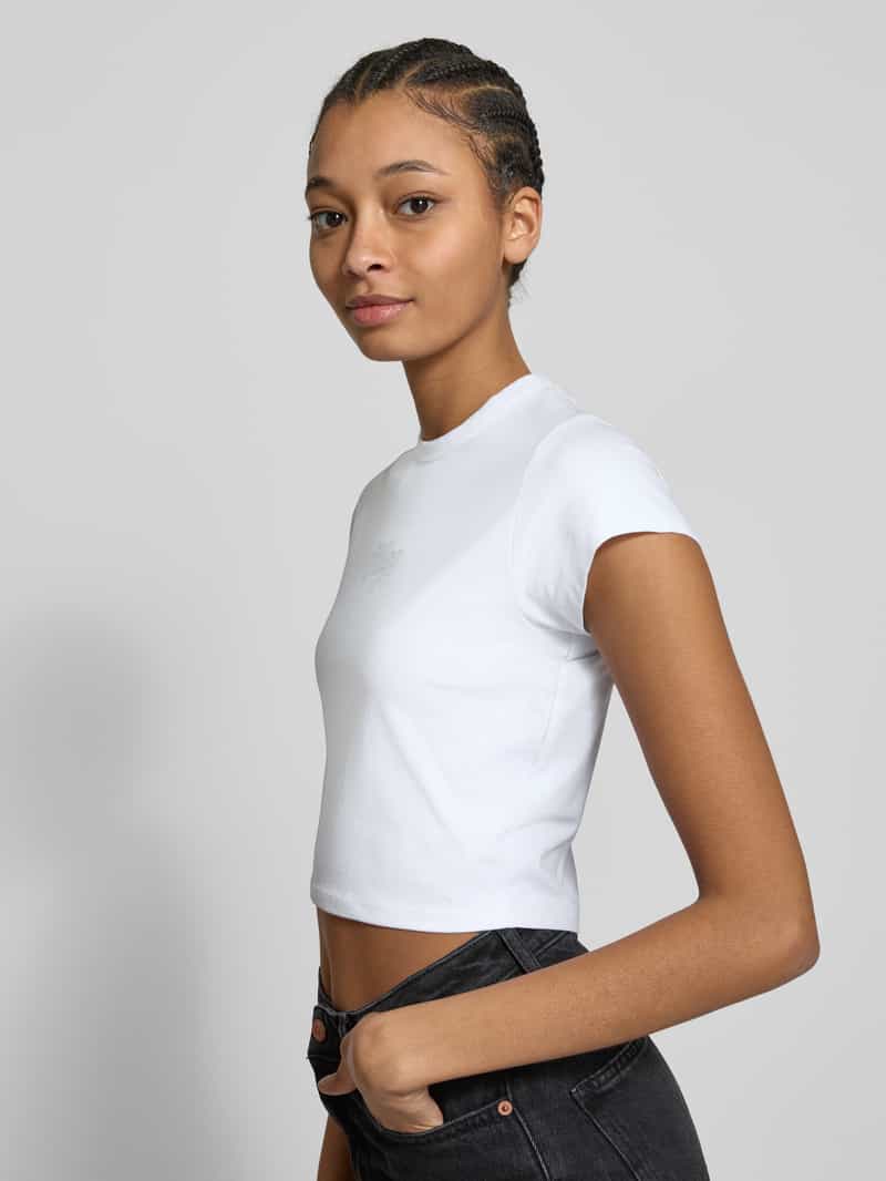 Hugo Blue T-shirt met strass-steentjes model 'Dome'