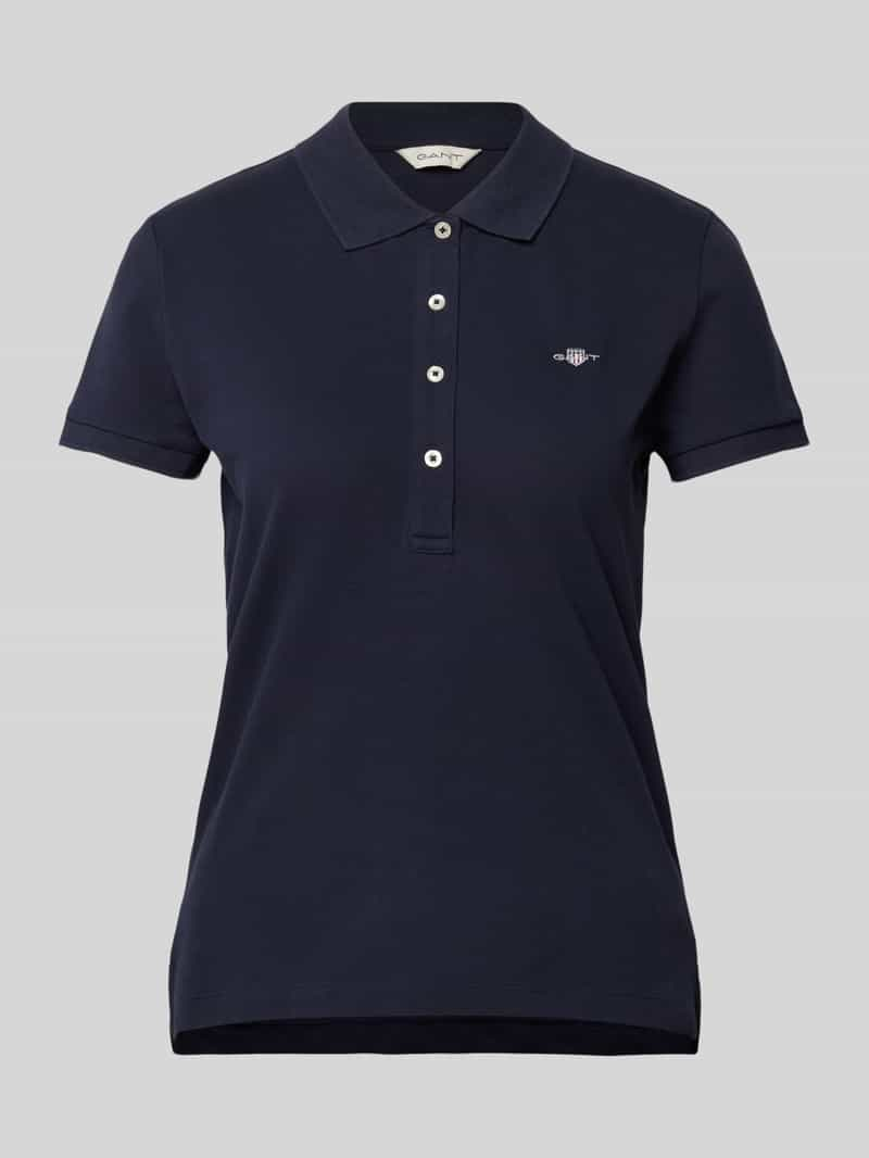 Gant Slim fit poloshirt met labelstitching